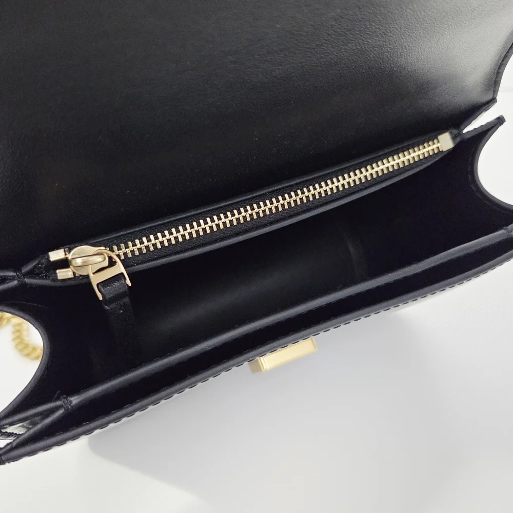 LIKE NEW TORY BURCH ELEANOR PAVE SPAZZOLATO SMALL CONVERTIBLE SHOULDER BAG